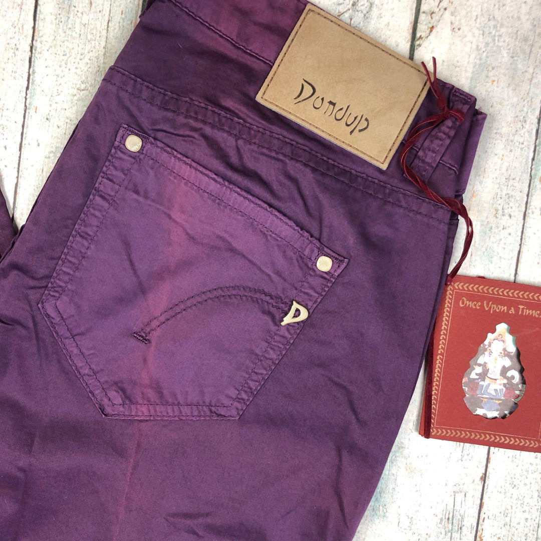 NWT - Dondup - Stunning Italian Plum Coloured 'Newlong' Jeans -Size 29 - Jean Pool