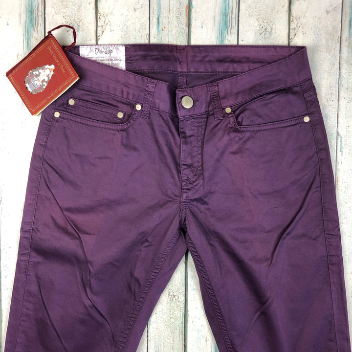 NWT - Dondup - Stunning Italian Plum Coloured 'Newlong' Jeans -Size 29 - Jean Pool