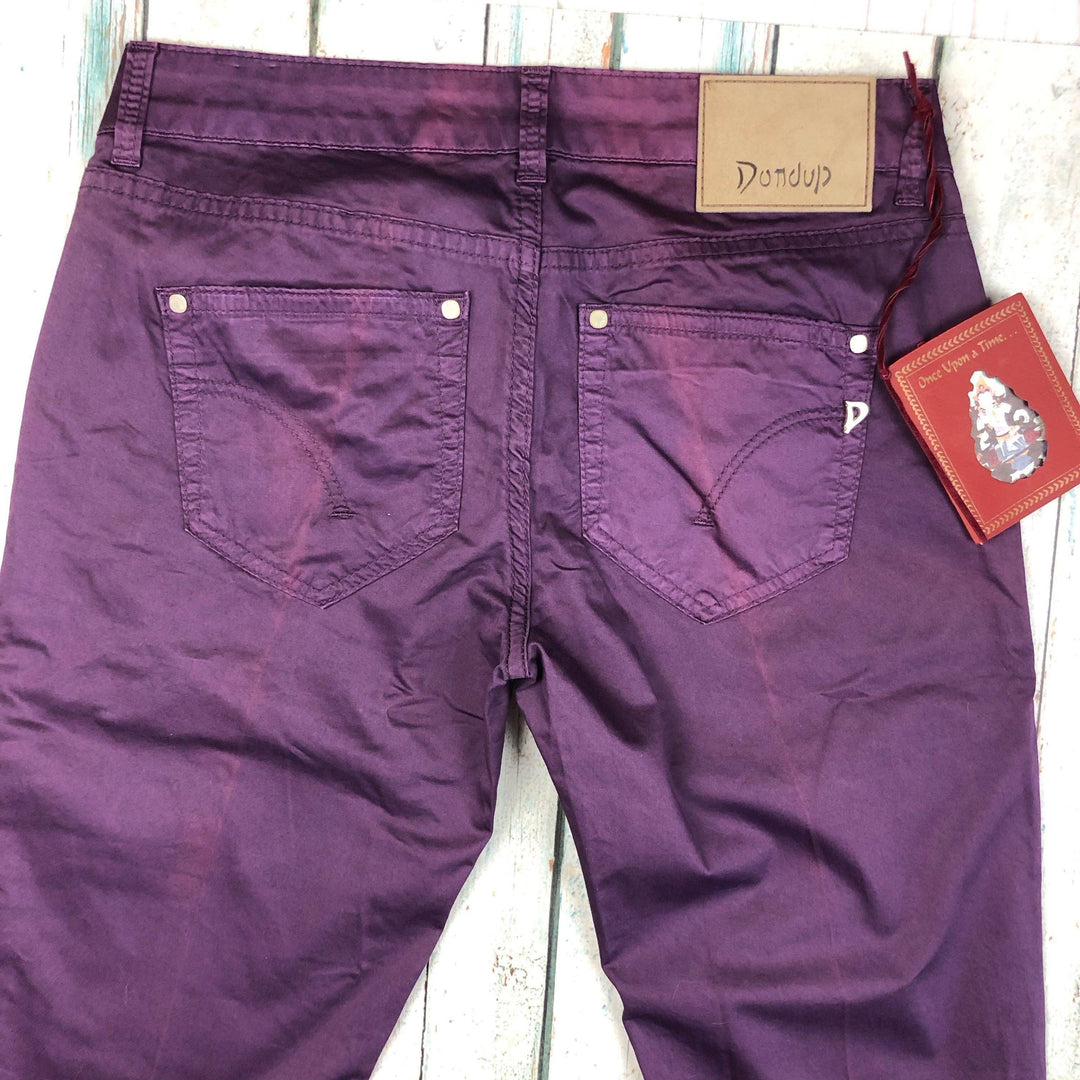 NWT - Dondup - Stunning Italian Plum Coloured 'Newlong' Jeans -Size 29 - Jean Pool