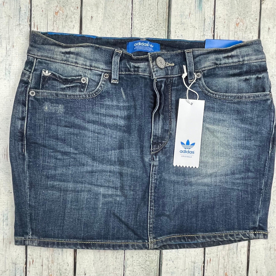 NWT-Adidas Originals 'Hot Fit Skirt' Blue Collection - Size 28 - Jean Pool