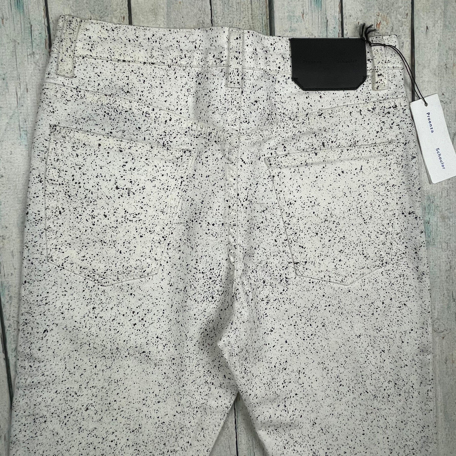 NWT Proenza Schouler USA Ladies Paint Splatter Jeans Size 25