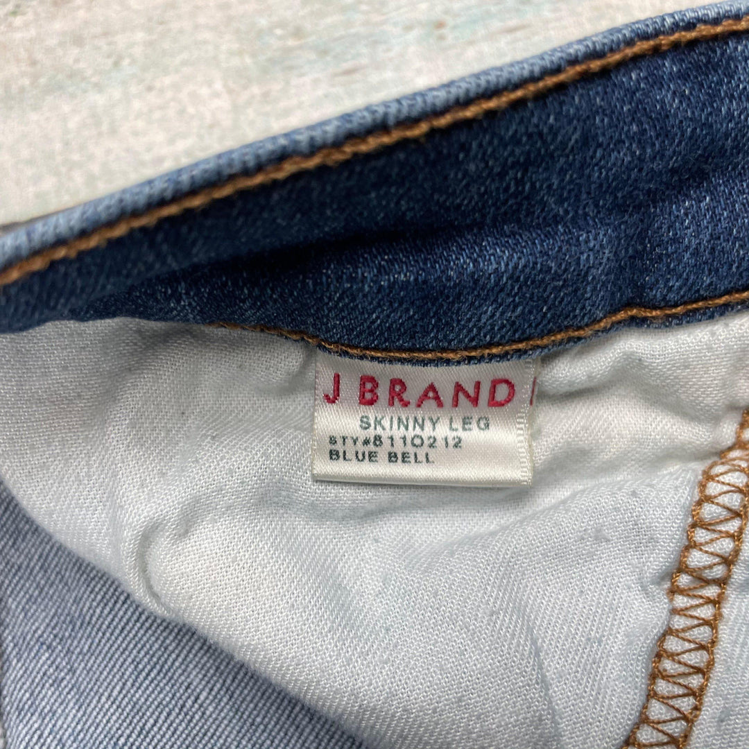 J Brand 'Skinny Leg' Mid Rise Jeans in Blue Bell Wash- Size 25 - Jean Pool