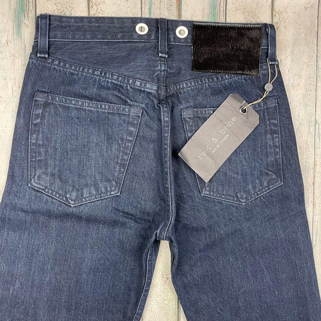 NWT Rag & Bone Selvedge Cropped Jeans RRP $495.00 - Size 25 - Jean Pool