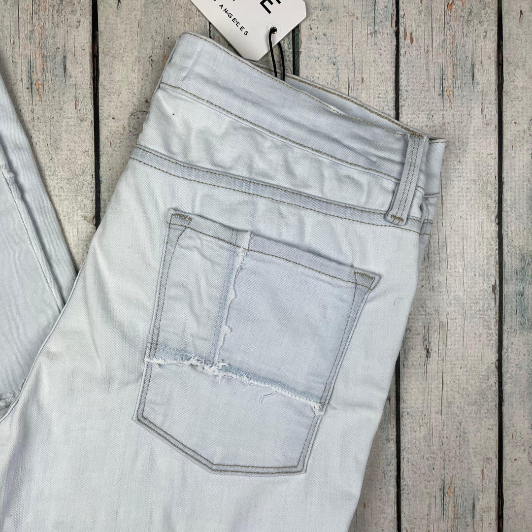 NWT- Frame Denim 'Le Skinny de Jeanne' Patched Jeans -Size 30 - Jean Pool