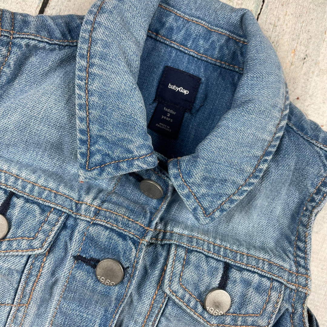 Baby Gap Classic Denim Sleeveless Jacket - Size 3Y - Jean Pool