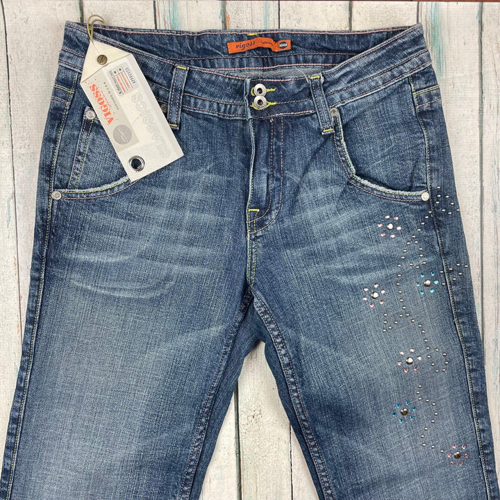 NWT - Vigoss USA Jewelled Bootcut Jeans- Size 30 - Jean Pool