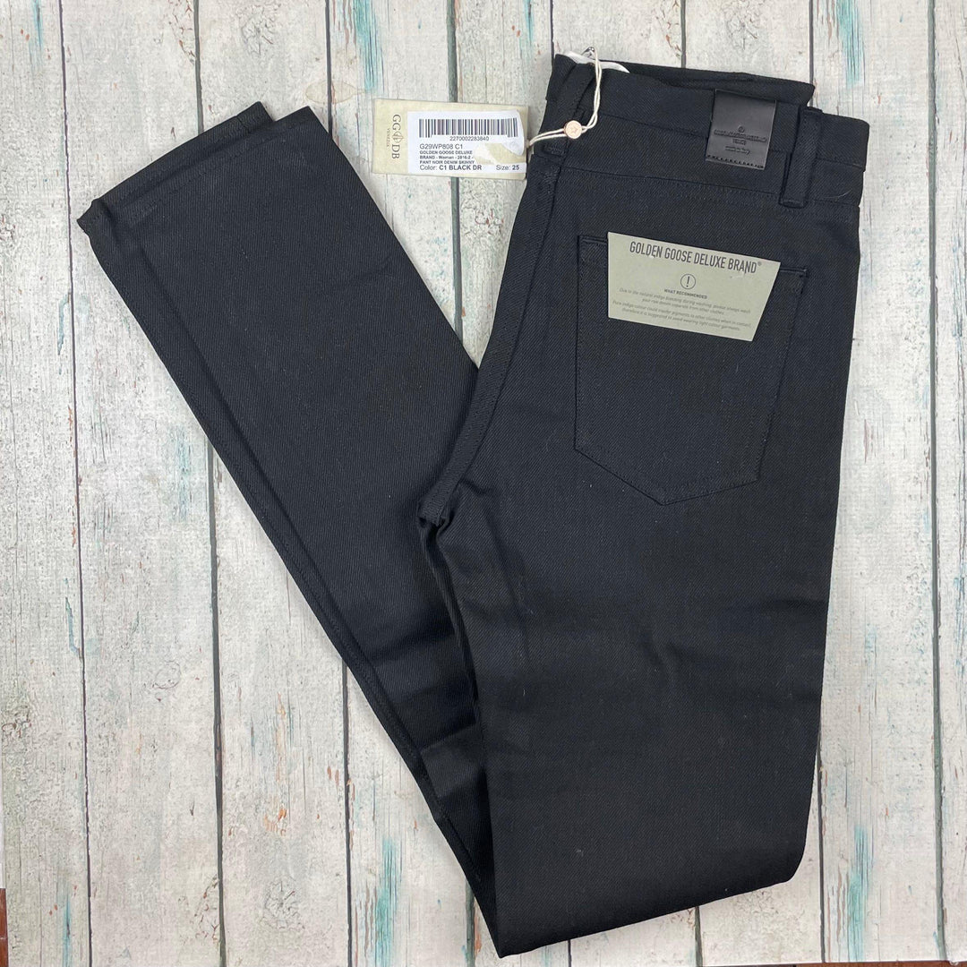 NWT- Golden Goose Deluxe Black Denim Skinny Jeans -Size 25 or 7AU - Jean Pool