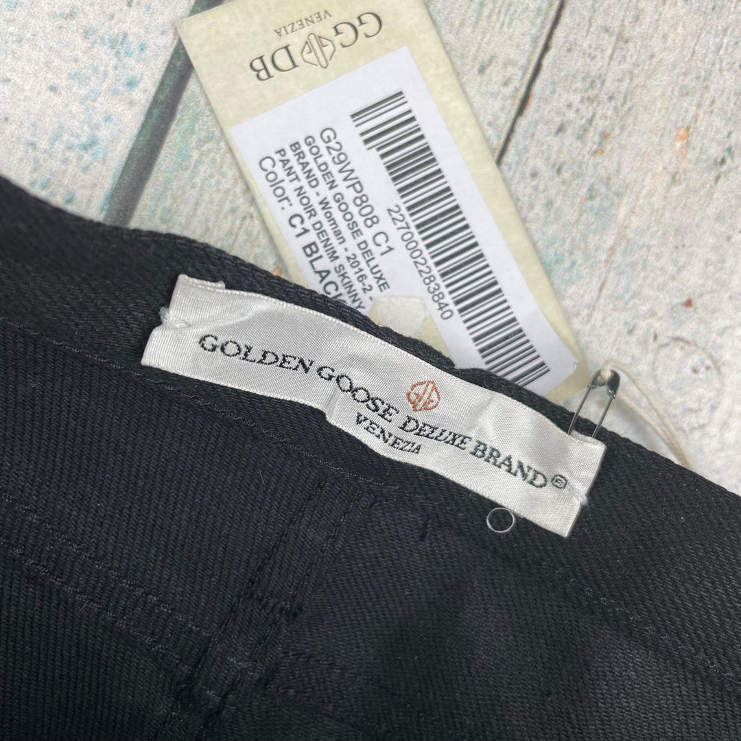 NWT- Golden Goose Deluxe Black Denim Skinny Jeans -Size 25 or 7AU - Jean Pool