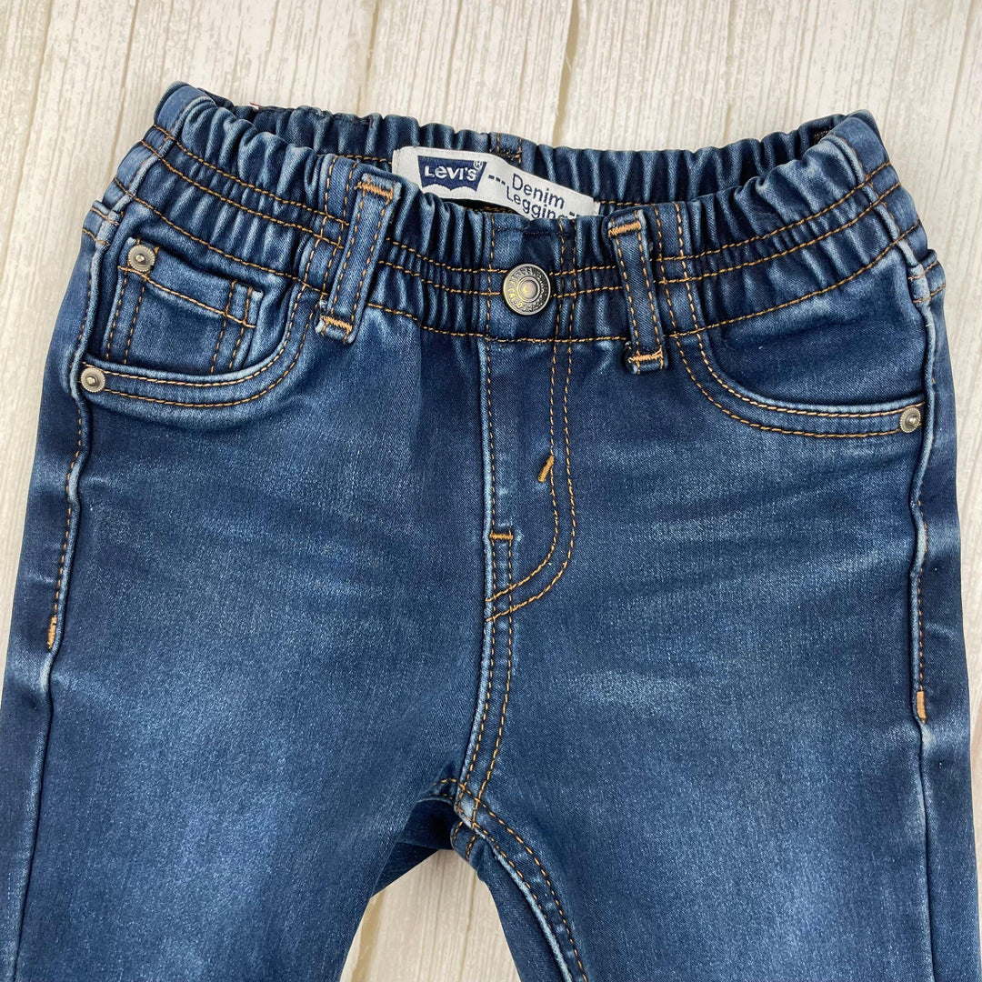 Levis Denim Pull on Jegging Kids Jeans - Size 5Y - Jean Pool