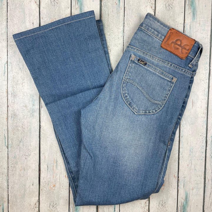 Lee Jeans Light Wash ' Bootcut L2 ' Stretch Jeans- Size 7 - Jean Pool