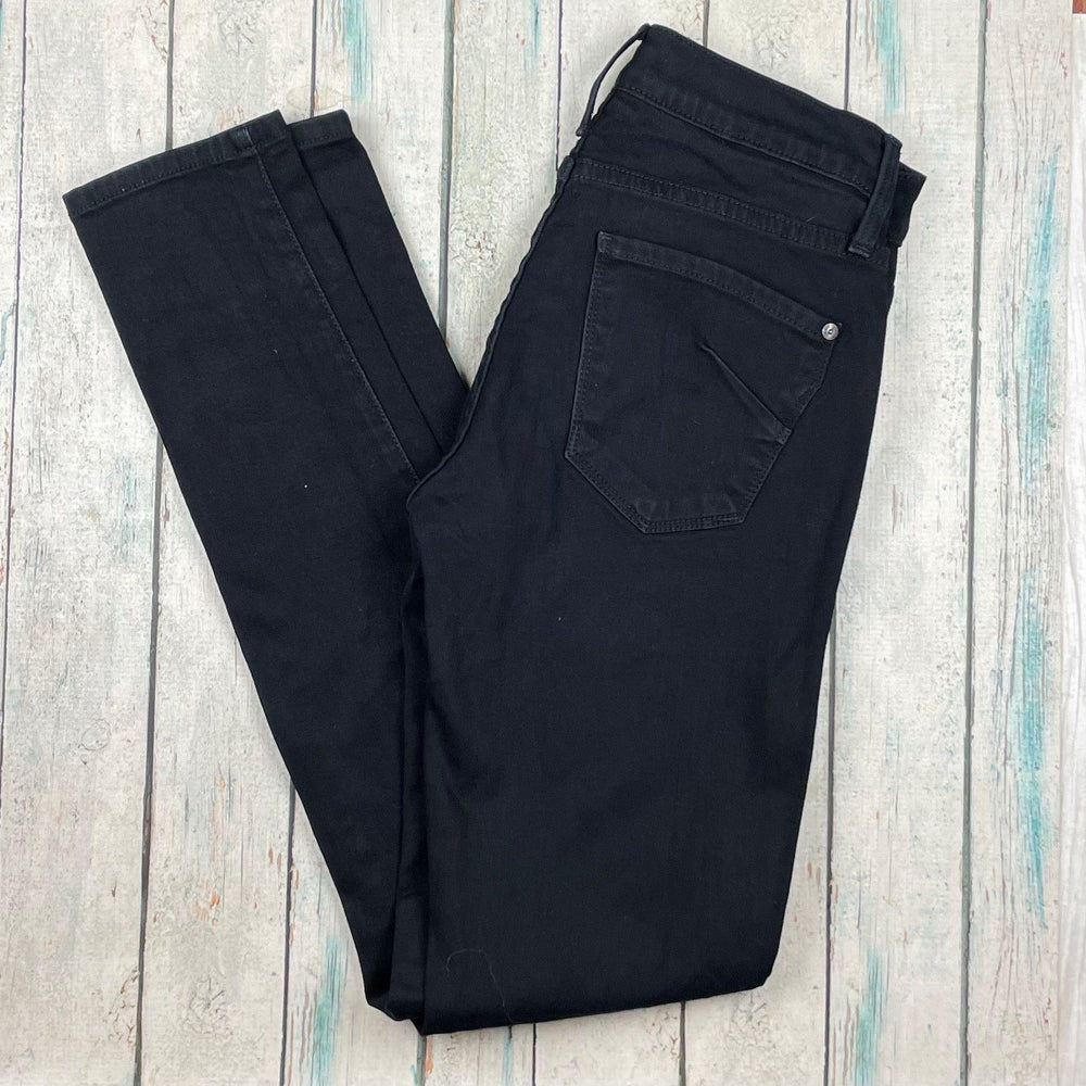 James Jeans Black 'Twiggy' Stretch Skinny Denim Jeans -Size 26 - Jean Pool