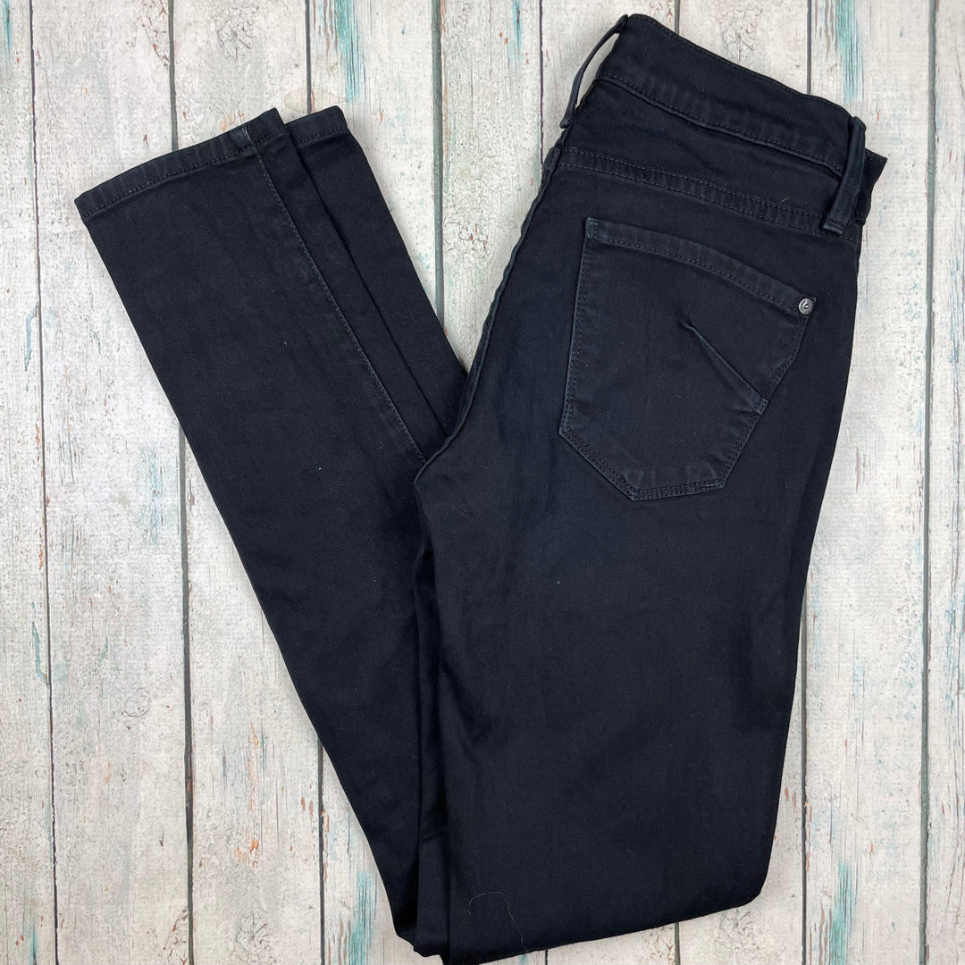 James Jeans Black 'Twiggy' Stretch Skinny Denim Jeans -Size 26 - Jean Pool