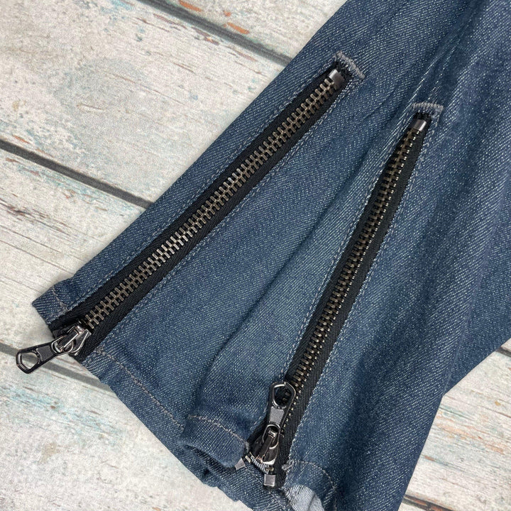 NWT Rag & Bone 'Alice' Crop Stretch Ankle Zip Jeans RRP $345.00 - Size 30 - Jean Pool
