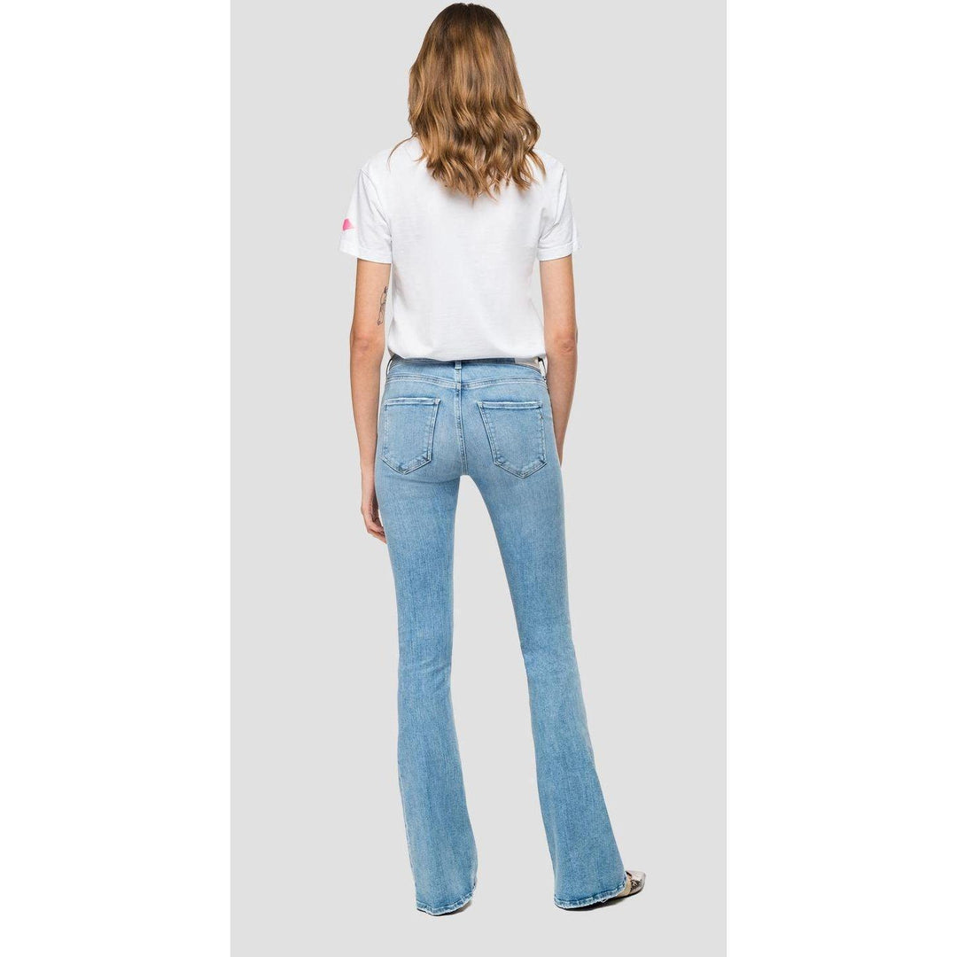 NWT - Replay Italy 'Stella Flare Denim Jeans RRP $265.00- Size 29 - Jean Pool