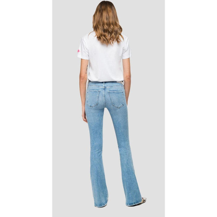 NWT - Replay Italy 'Stella Flare Denim Jeans RRP $265.00- Size 29 - Jean Pool