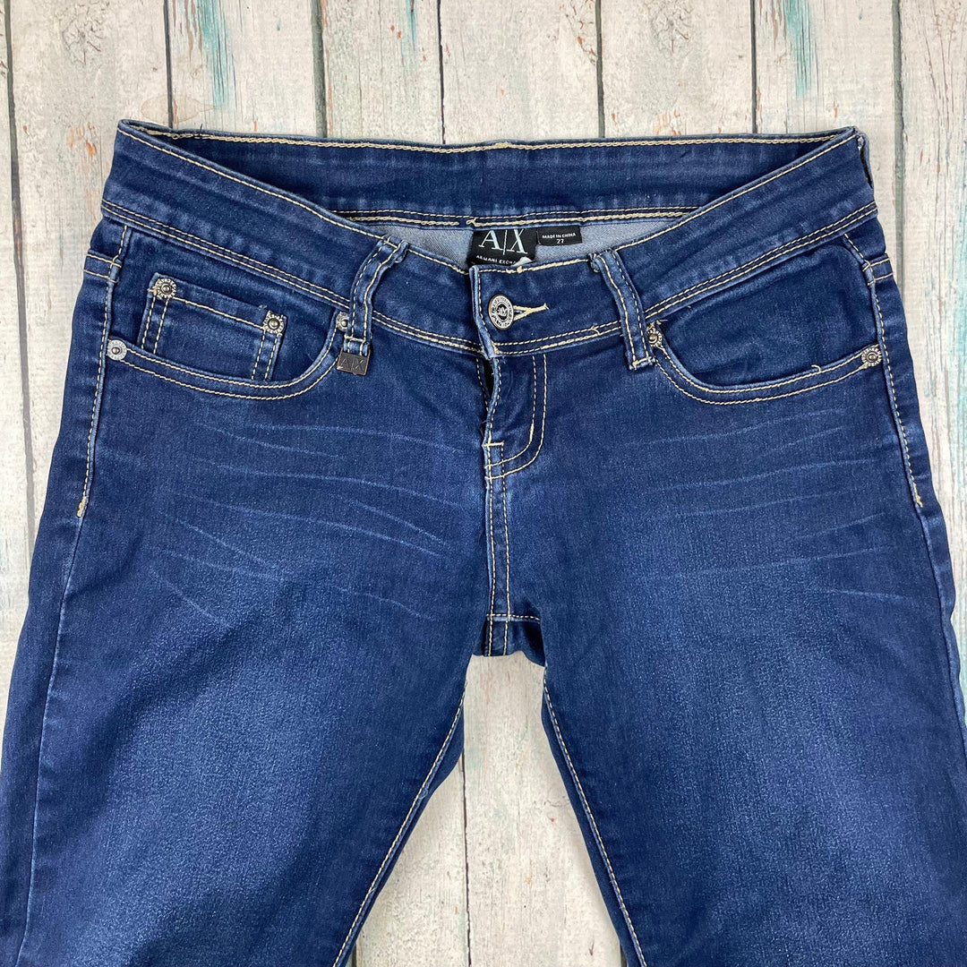 Armani Exchange Low Rise Skinny' Stretch Jeans -Size 27 - Jean Pool