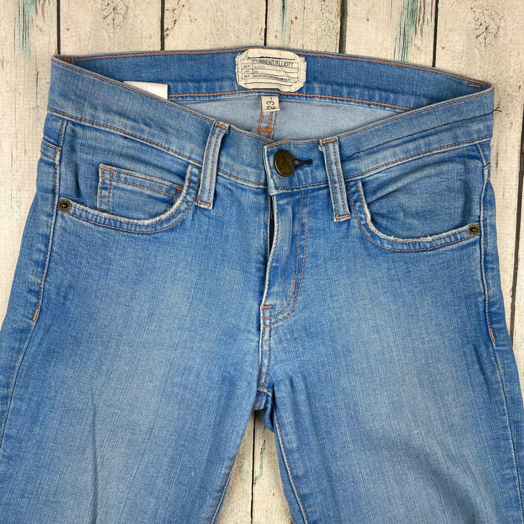 Current/Elliot 'The Stiletto' Blue Skinny Jeans- Size 23 - Jean Pool