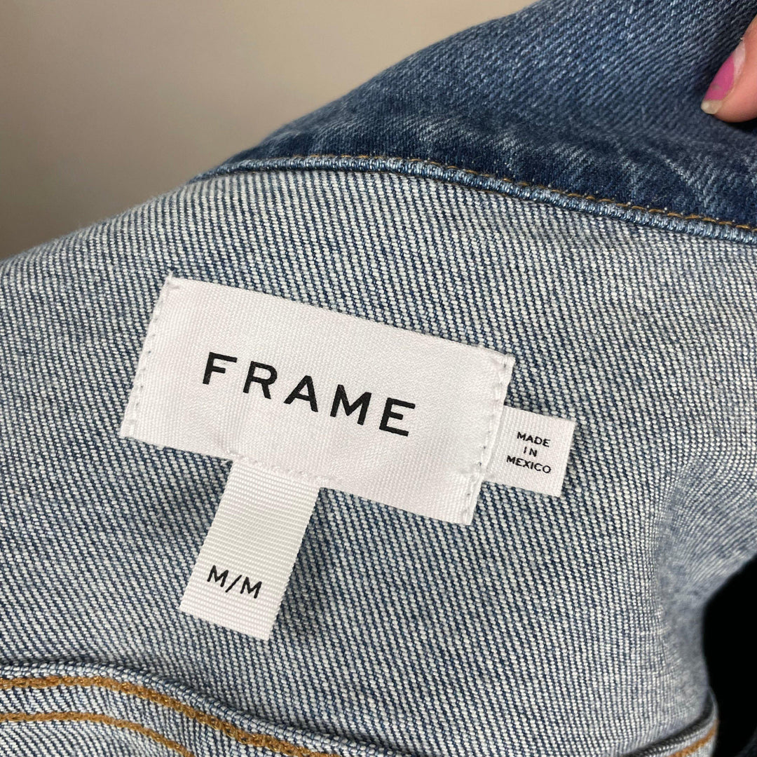 NWT - Frame 'Le Vintage' Stretch Denim Jacket $319 - Size M - Jean Pool