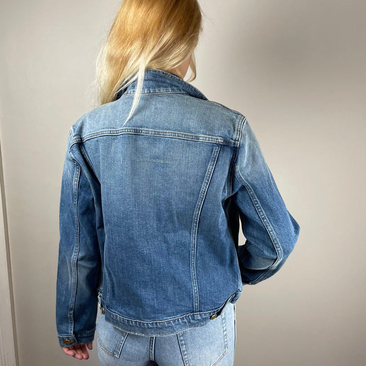 NWT - Frame 'Le Vintage' Stretch Denim Jacket $319 - Size M - Jean Pool