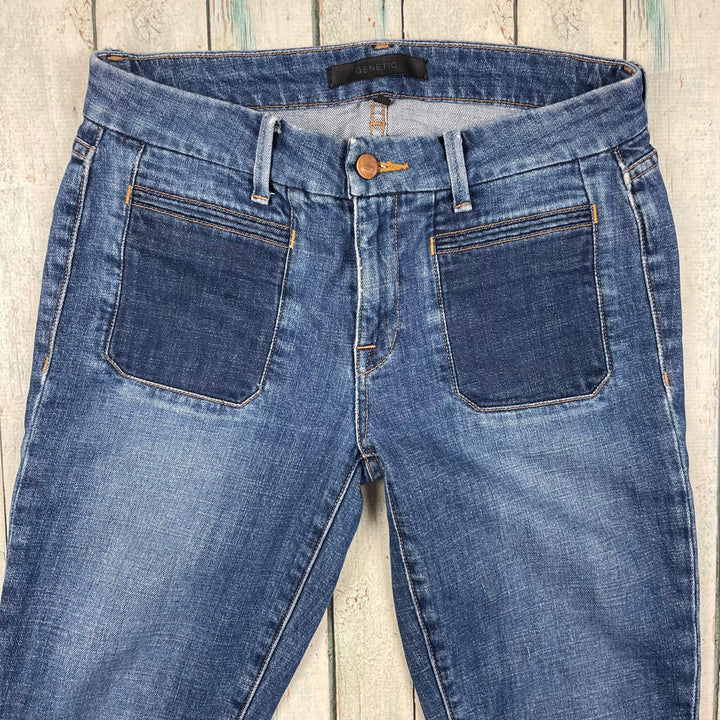 Genetic USA Made Patch Pocket 'Bardot' Jeans - Size 27 - Jean Pool