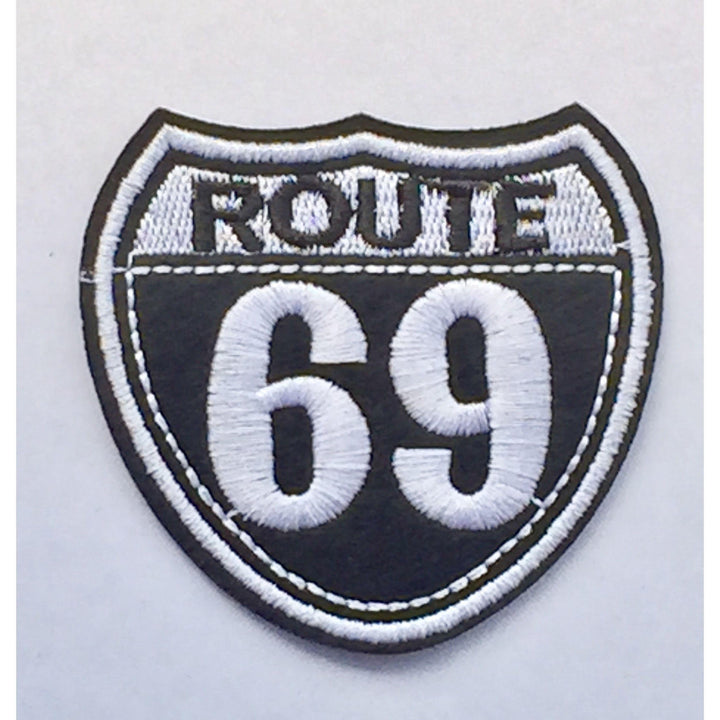 Route 69 - Embroidered Cloth Patch-Jean Pool