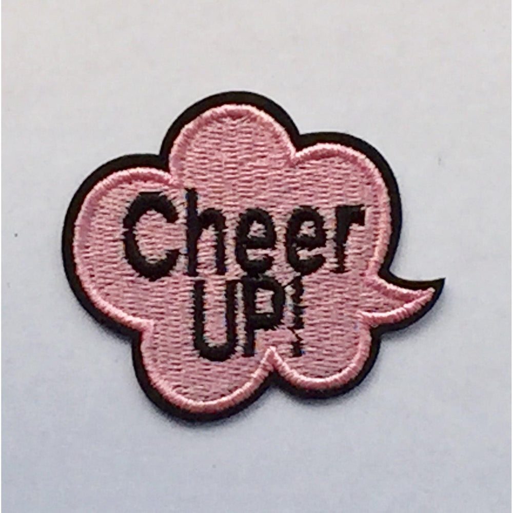Cheer Up- Embroidered Cloth Patch-Jean Pool