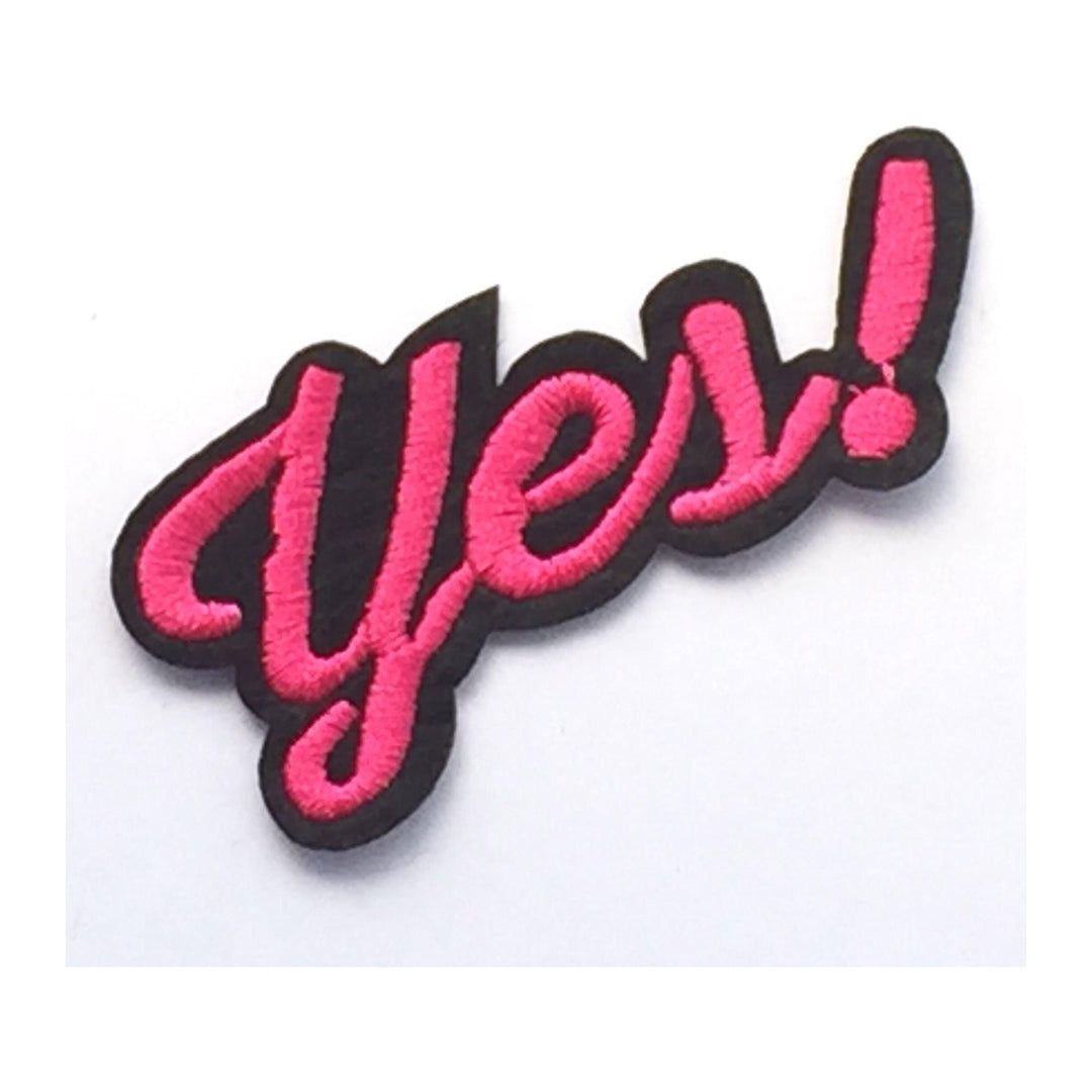 YES!- Embroidered Cloth Patch-Jean Pool