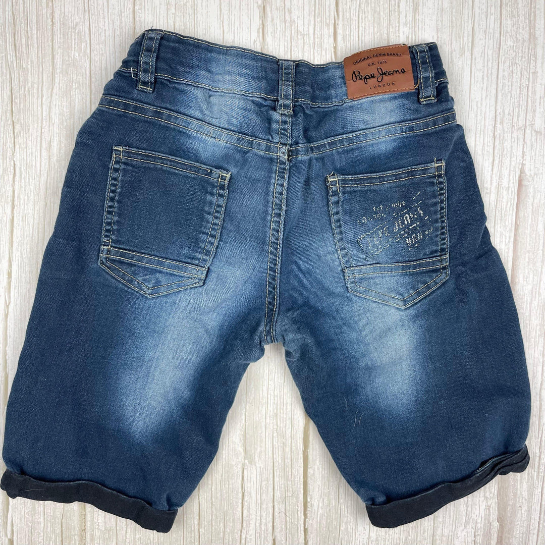 Pepe London Boys 'William' Denim Shorts - Size 6Y - Jean Pool