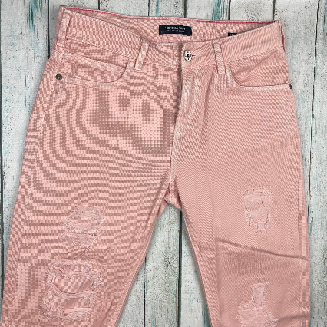 Scotch & Soda Girls 'Petit Me' Peach Denim Jeans- Size 14Y - Jean Pool