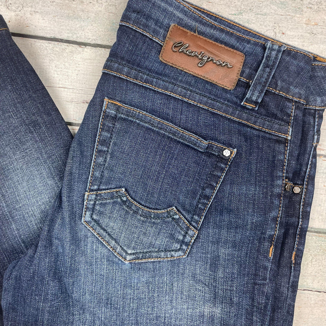 Chevignon Denim Goods 'Crystal' Mid Rise Skinny Jeans- Size USA 8- Suit 10 AU - Jean Pool