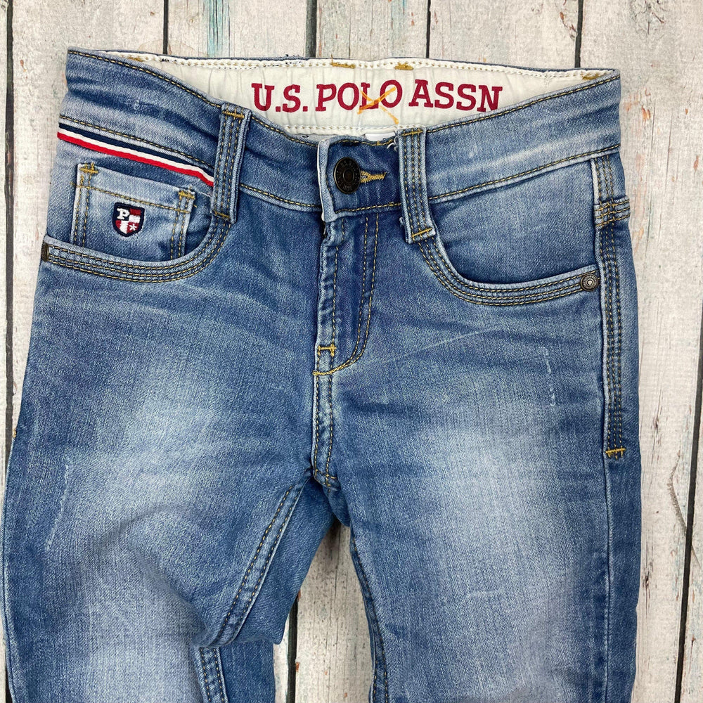 US Polo Assn. Slim Stretch kids Jeans - Size 3/4 - Jean Pool