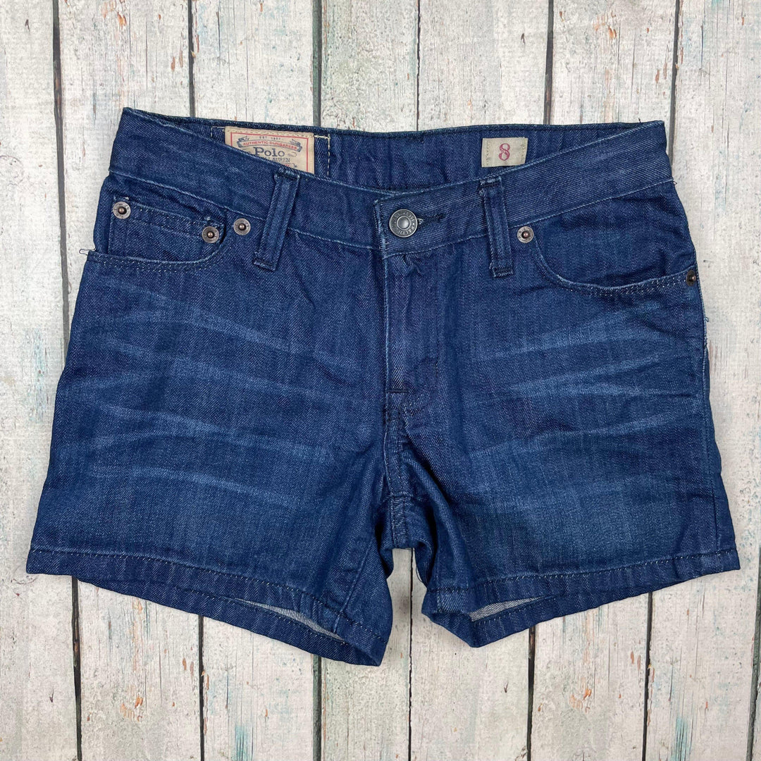 Polo by Ralph Lauren Classic Denim Shorts - Size 8Y - Jean Pool