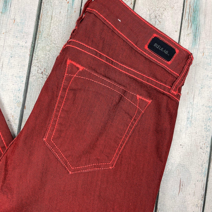 Bleulab USA ‘Detour Leggings’ Fully Reversible Red Skinny Jeans -Size 25 - Jean Pool