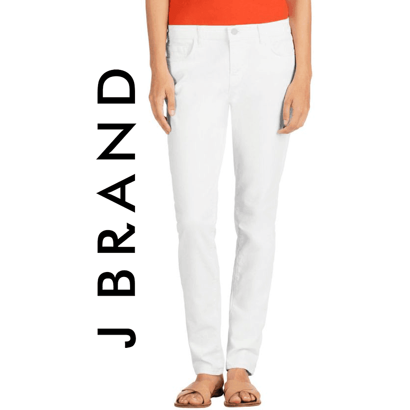 NWT -J Brand White 'Ellis' Low Rise Straight Jeans - Size 29 - Jean Pool