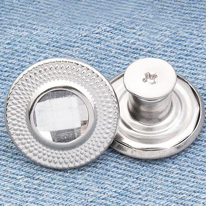 Jean Button Silver Jewelled Repair Kit - Mending is better than ending! - Jean Pool