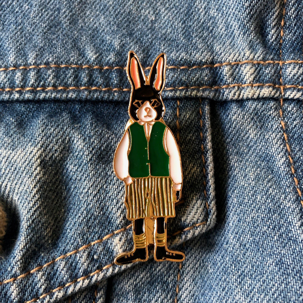 Mr Rabbit -Enamel Pin-Jean Pool