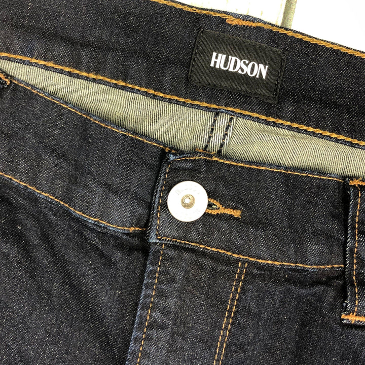 Hudson Mens 'Blake Slim' Dark Wash Stretch Jeans - Size 38-Jean Pool