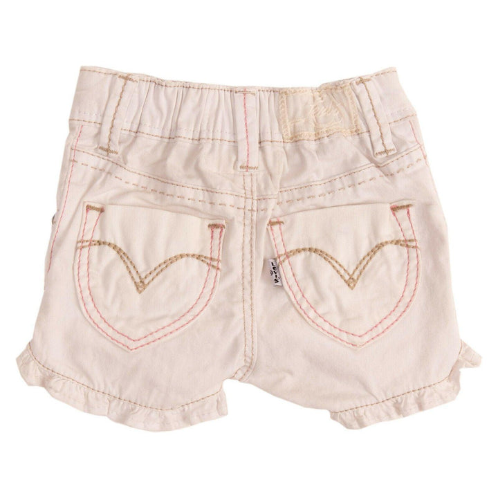 NWT - Levis Baby Girl Frilled Hem Shorts- Size 3M - Jean Pool