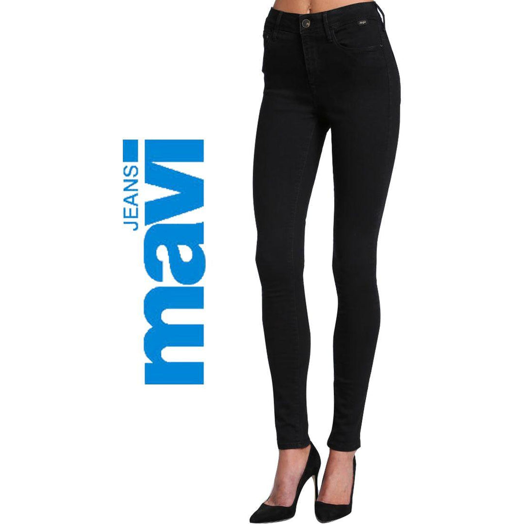 NWT - Mavi 'Alissa' Ladies High Rise Super Skinny Black Jeans -Size 26 - Jean Pool