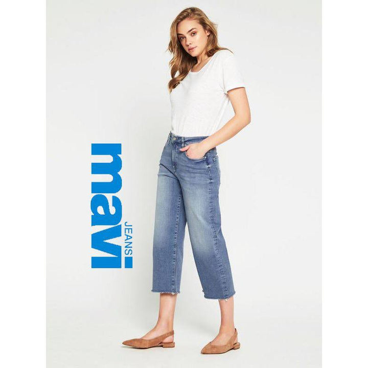 NWT - Mavi 'Romee' Ladies High Rise Wide Crop Jeans -Size 24 - Jean Pool