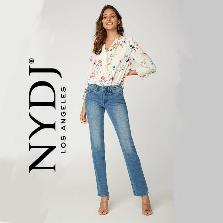 NWT - NYDJ 'Sheri Slim' Quilted Pocket Jeans in Brickel -Size 12 US or 16 AU - Jean Pool