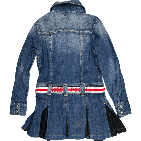 Nolita Pocket Girls Denim Shirt Dress- Size 6 Years - Jean Pool