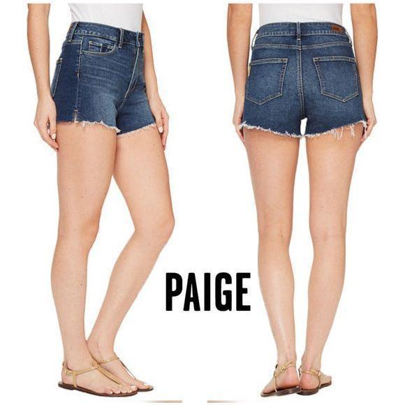 NEW - Paige Denim 'Margot Short' in Titus Destructed Wash- Size 28 - Jean Pool