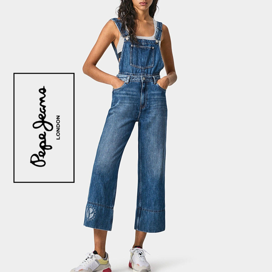 Pepe Jeans - 'Shay Adapt' Convertible Overalls -Size M - Jean Pool