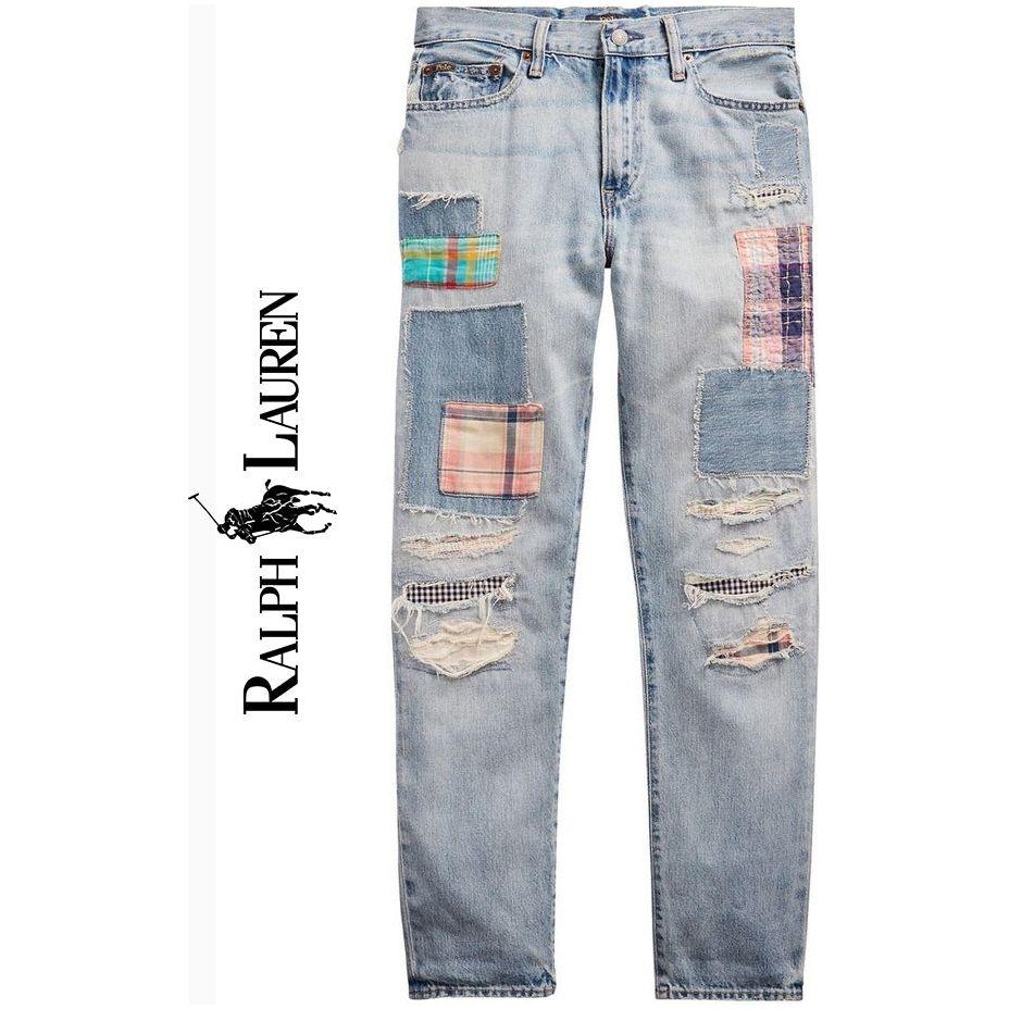 NWT-Ralph Lauren 'Avery Boyfriend' Patchwork Denim Jeans - Size 27 - Jean Pool