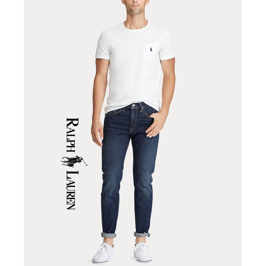 NWT - Ralph Lauren Polo 'Eldridge Skinny' Selvedge Denim Jeans - Size 28" ( 20 Youth) - Jean Pool