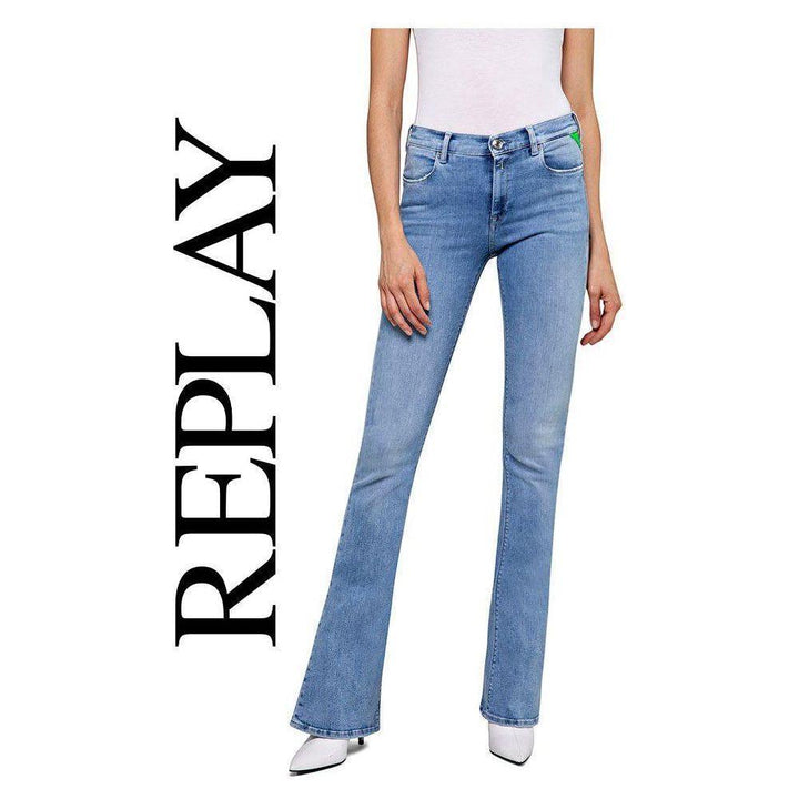 NWT - Replay Italy 'Stella Flare Denim Jeans RRP $265.00- Size 29 - Jean Pool