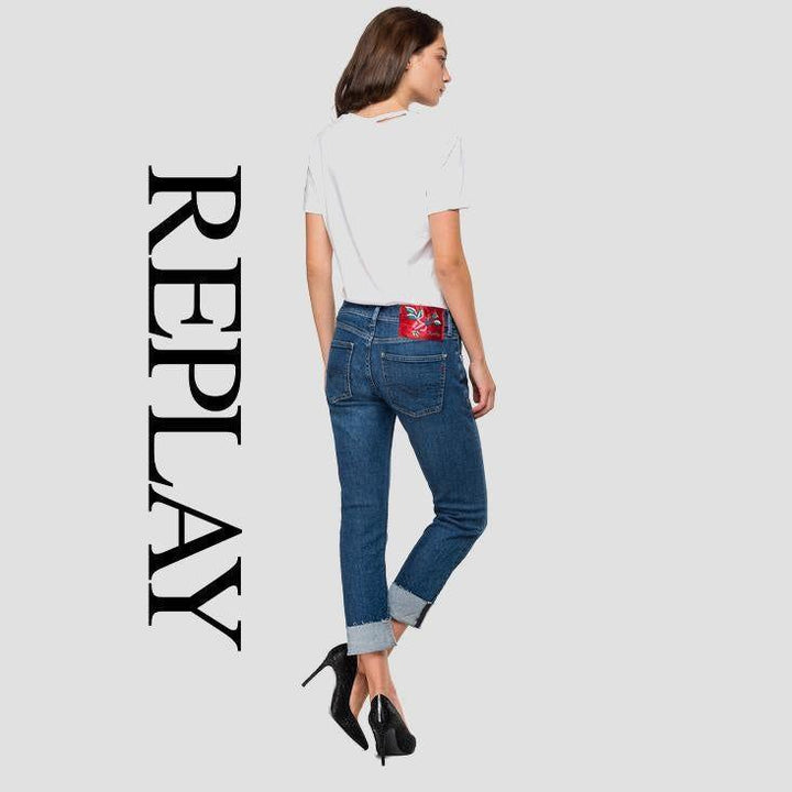 NWT - Replay Italy Ladies 'Joplyn' Rose Label Straight Jeans RRP $353.00- Size 29 - Jean Pool