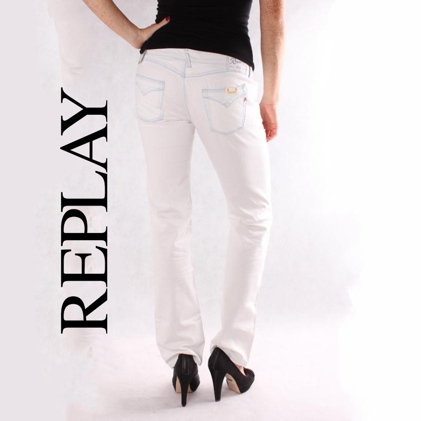 NWT - Replay Italy 'Jushmann' Bull Denim Straight Jeans RRP $329.00- Size 30 - Jean Pool