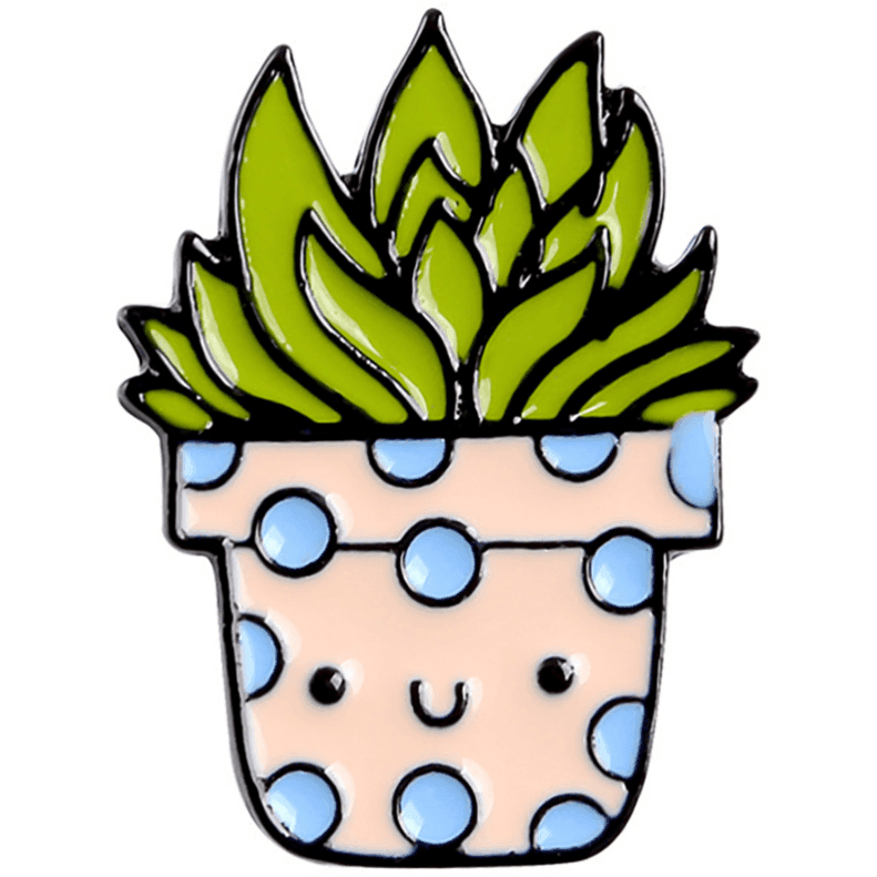 Potted Succulent - Enamel Pin - Jean Pool